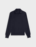 Pull Ilian en laine mérinos marine