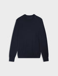 Pull Massimo en laine mérinos marine