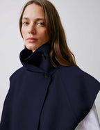 Veste Neyla en laine double face marine