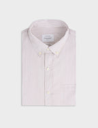 Chemise classique rayée marron