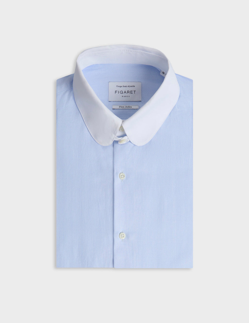 Chemise semi-ajustée bleu clair