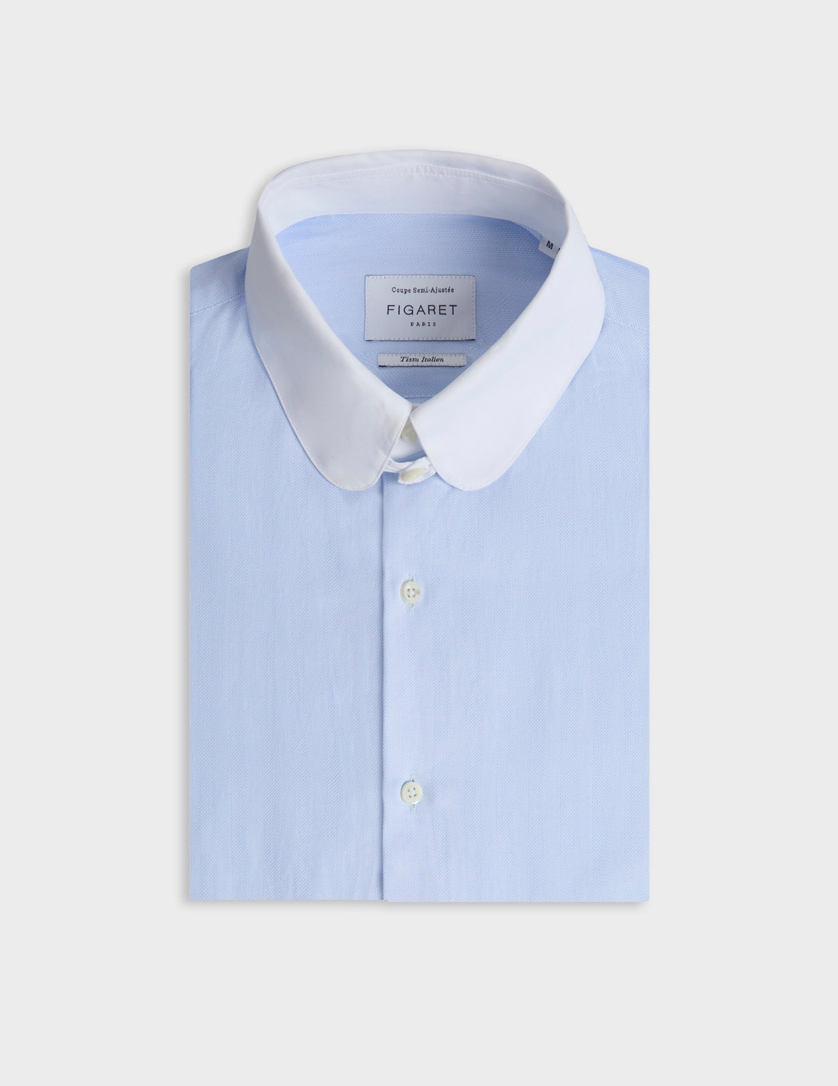 Chemise semi-ajustée bleu clair