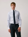 Chemise semi-ajustée bleu clair