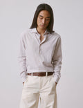 Chemise Aristote rayée beige