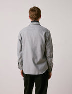 Chemise Aristote en flanelle gris