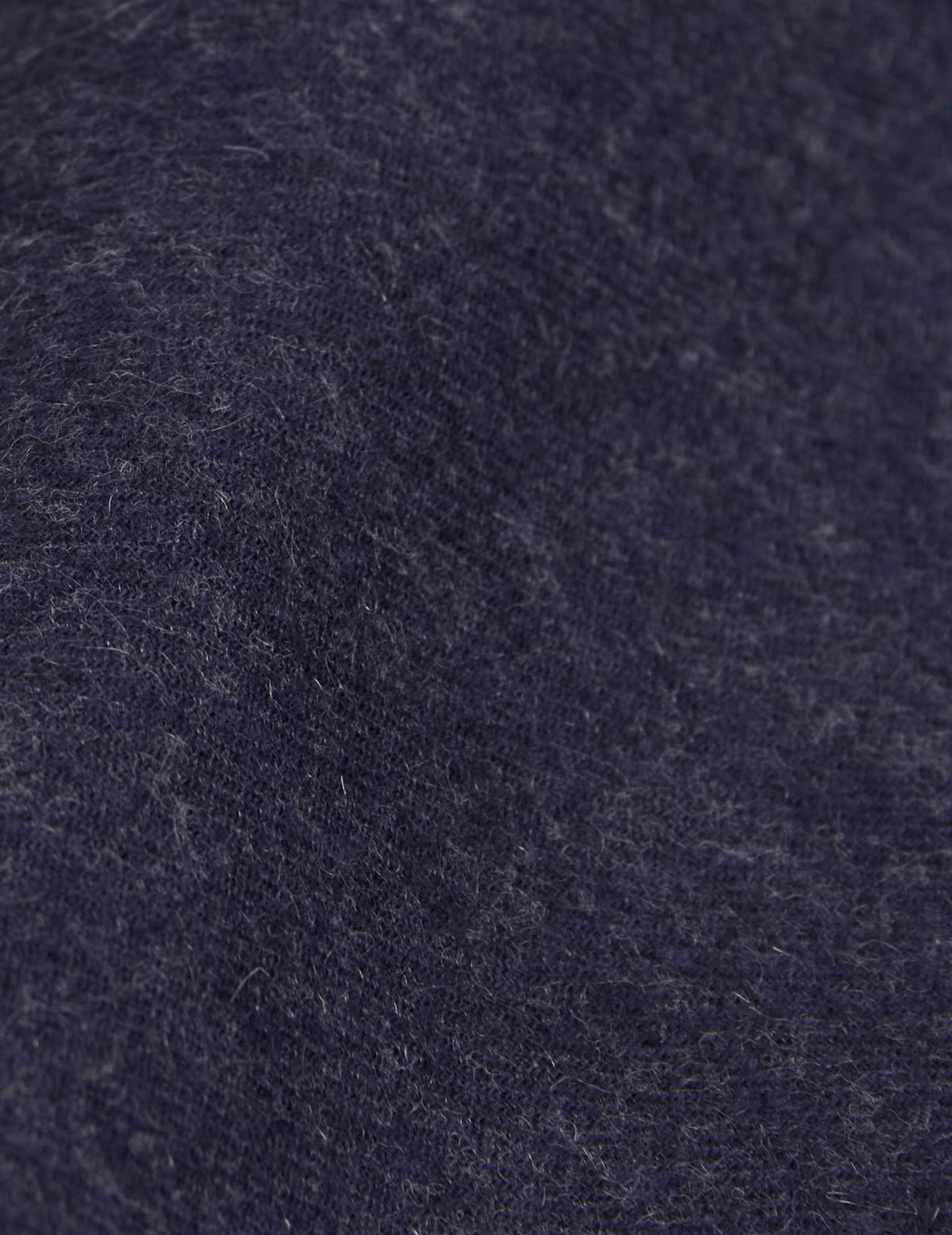 Chemise Auguste en flanelle et cachemire bleu marine - View 2