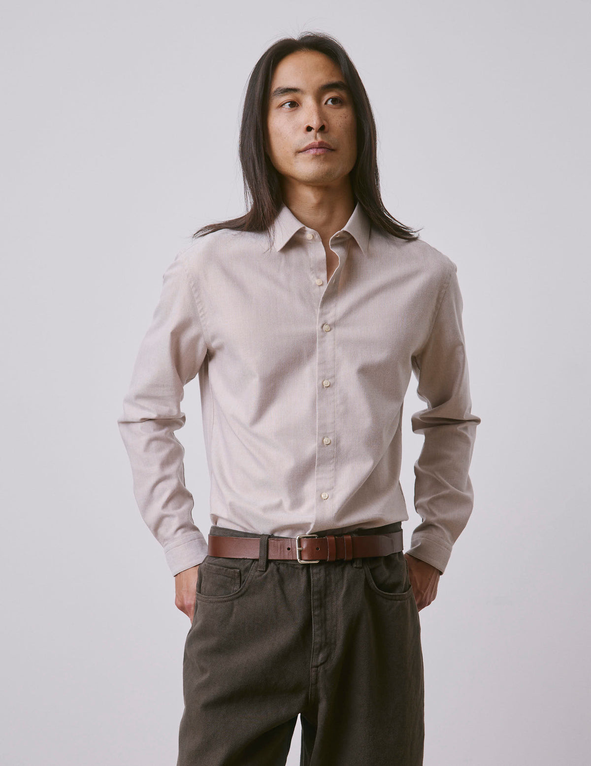 Chemise Auguste beige