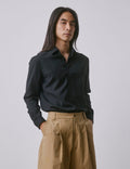 Chemise Auguste en laine vierge noire