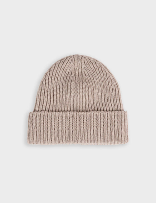 Bonnet en laine écru