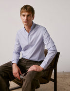 Chemise Carl bleue rayée