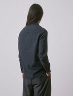 Chemise Carl en flanelle et cachemire gris
