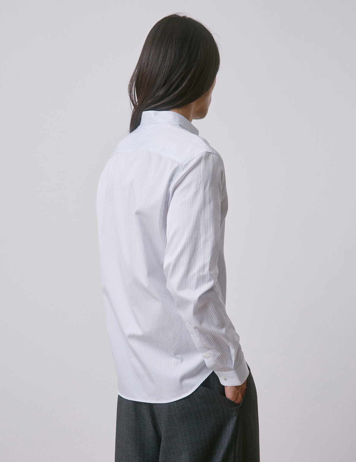 Chemise Carl rayée bleu clair