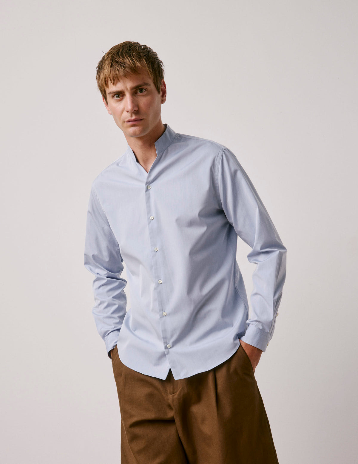 Chemise Carl Voyage bleue
