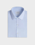 Chemise ajustée bleu clair