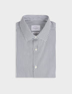 Chemise ajustée rayée verte