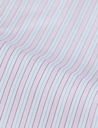 Chemise ajustée rayée rose