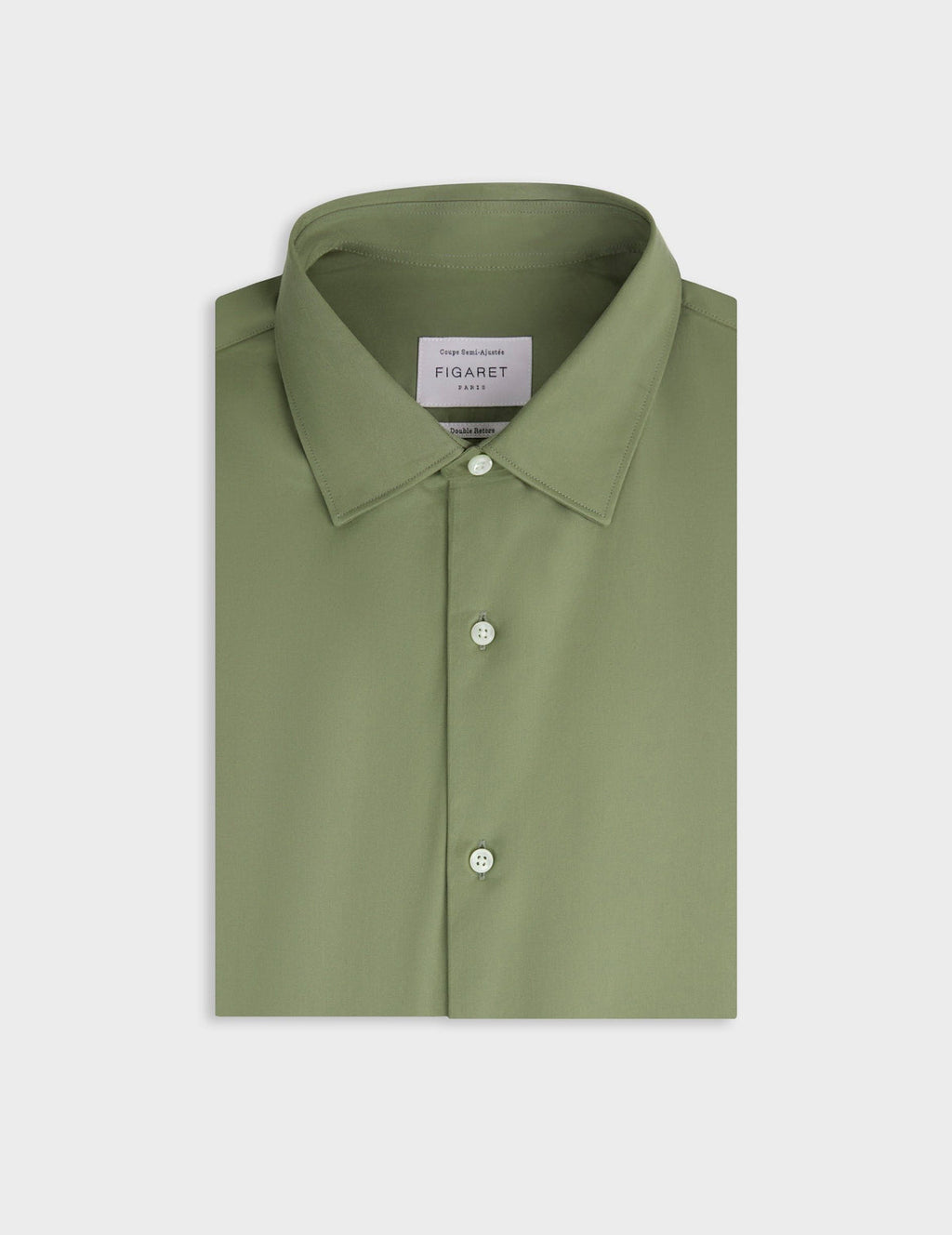 Chemise semi-ajustée kaki