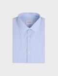 Chemise semi-ajustée rayée bleu clair