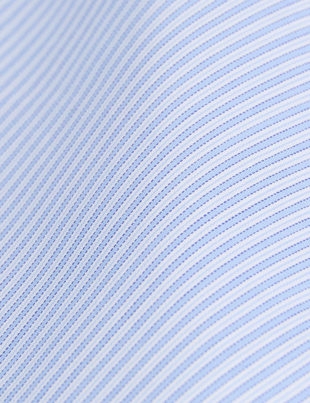 Chemise semi-ajustée rayée bleu clair