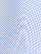 Chemise semi-ajustée rayée bleu clair