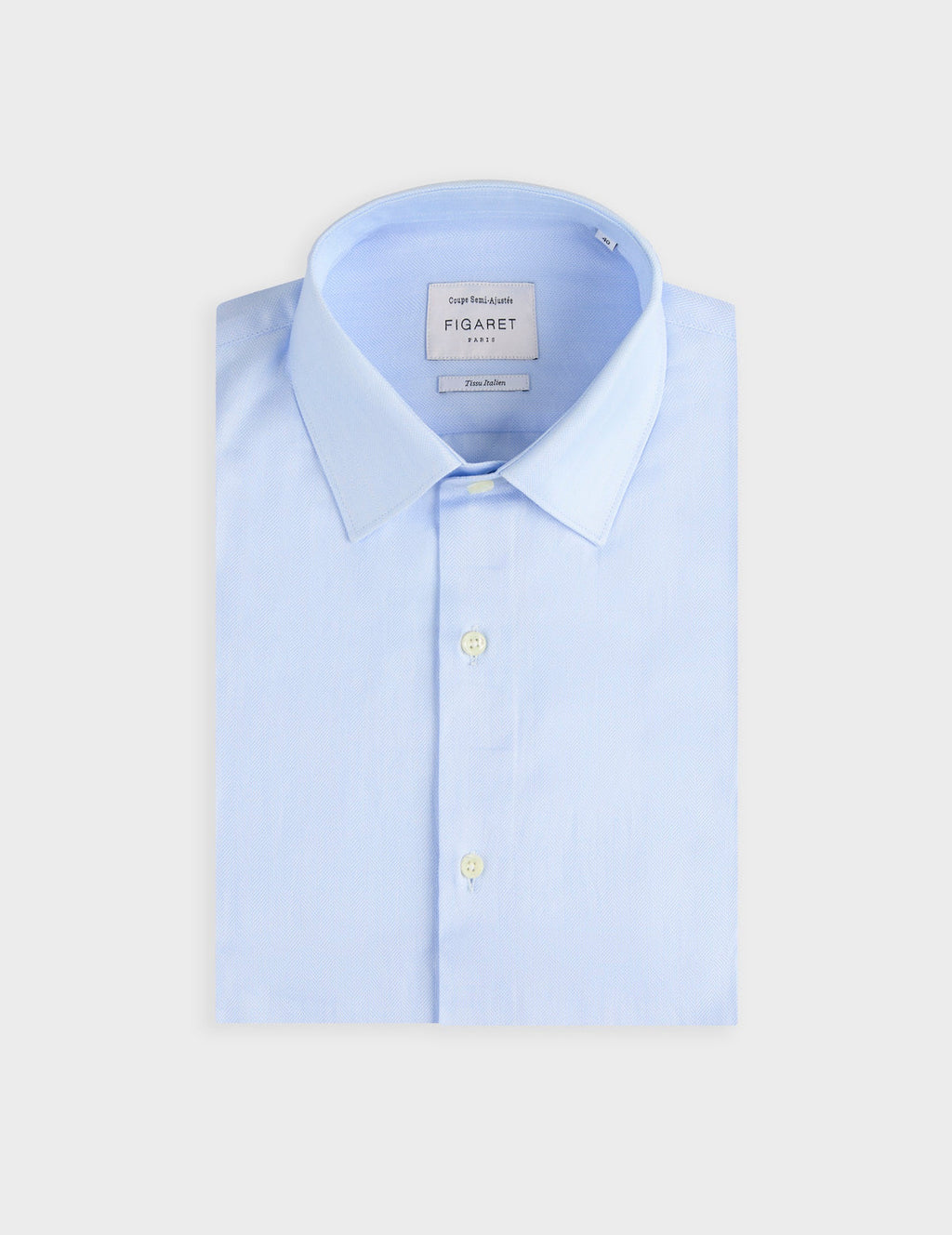 Chemise semi-ajustée bleu clair