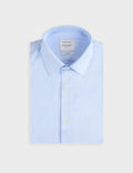 Chemise semi-ajustée bleu clair
