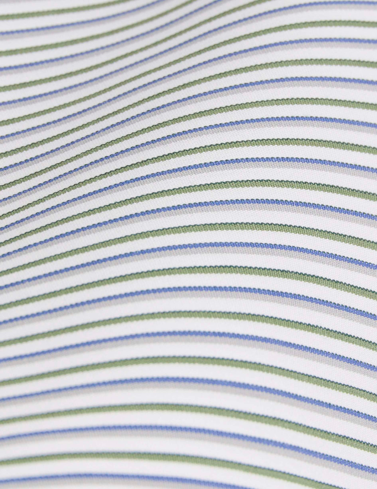 Chemise semi-ajustée rayée verte