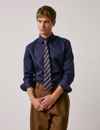 Chemise semi-ajustée Prestige bleu marine