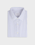 Chemise classique rayée bleue