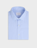 Chemise classique à carreaux bleu clair