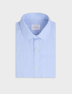 Chemise classique à carreaux bleu clair