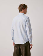 Chemise Gabriel bleue rayée jaune