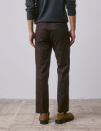 Chino Geofrey en twill de coton marron