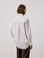 Chemise Mathilde rayée marron