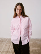 Chemise Irisa gorge cachée rose clair