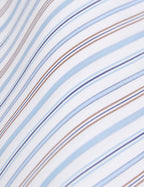 Chemise ajustée rayée bleue