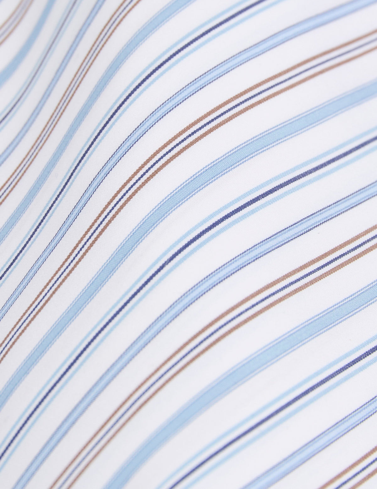 Chemise ajustée rayée bleue