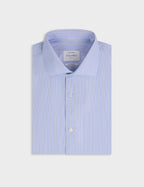 Chemise ajustée rayée bleue