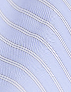 Chemise ajustée rayée bleue