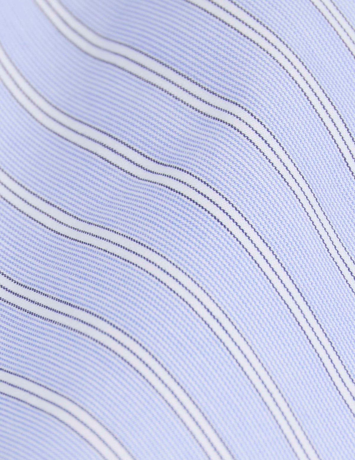 Chemise ajustée rayée bleue