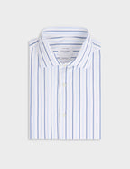 Chemise classique rayée bleue