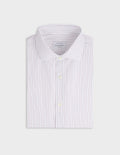 Chemise classique rayée rouge