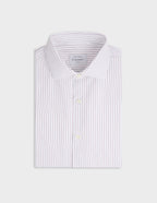 Chemise classique rayée rouge
