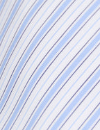 Chemise semi-ajustée rayée bleue
