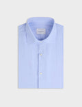 Chemise semi-ajustée bleue