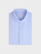 Chemise semi-ajustée bleue