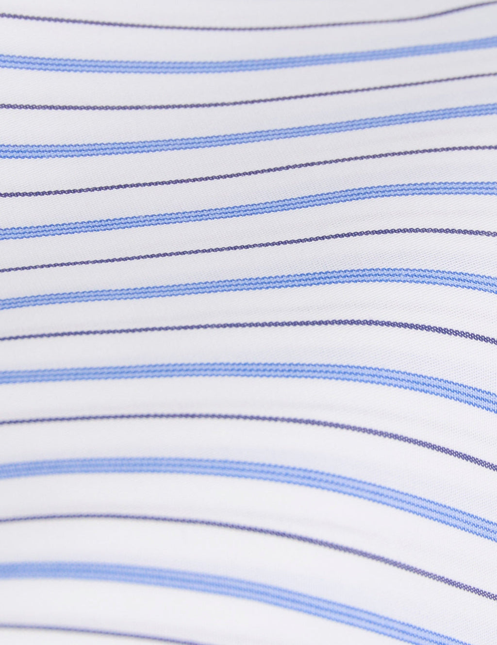 Chemise semi-ajustée rayée bleue