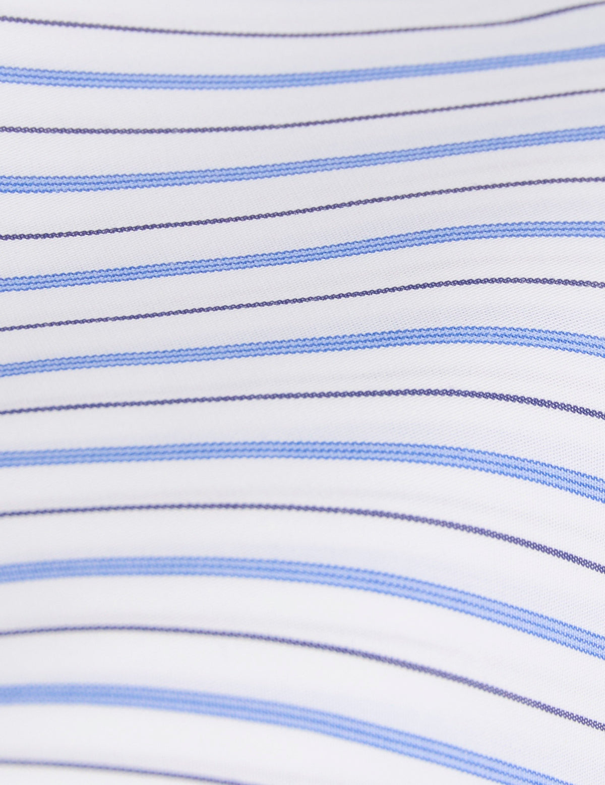 Chemise semi-ajustée rayée bleue