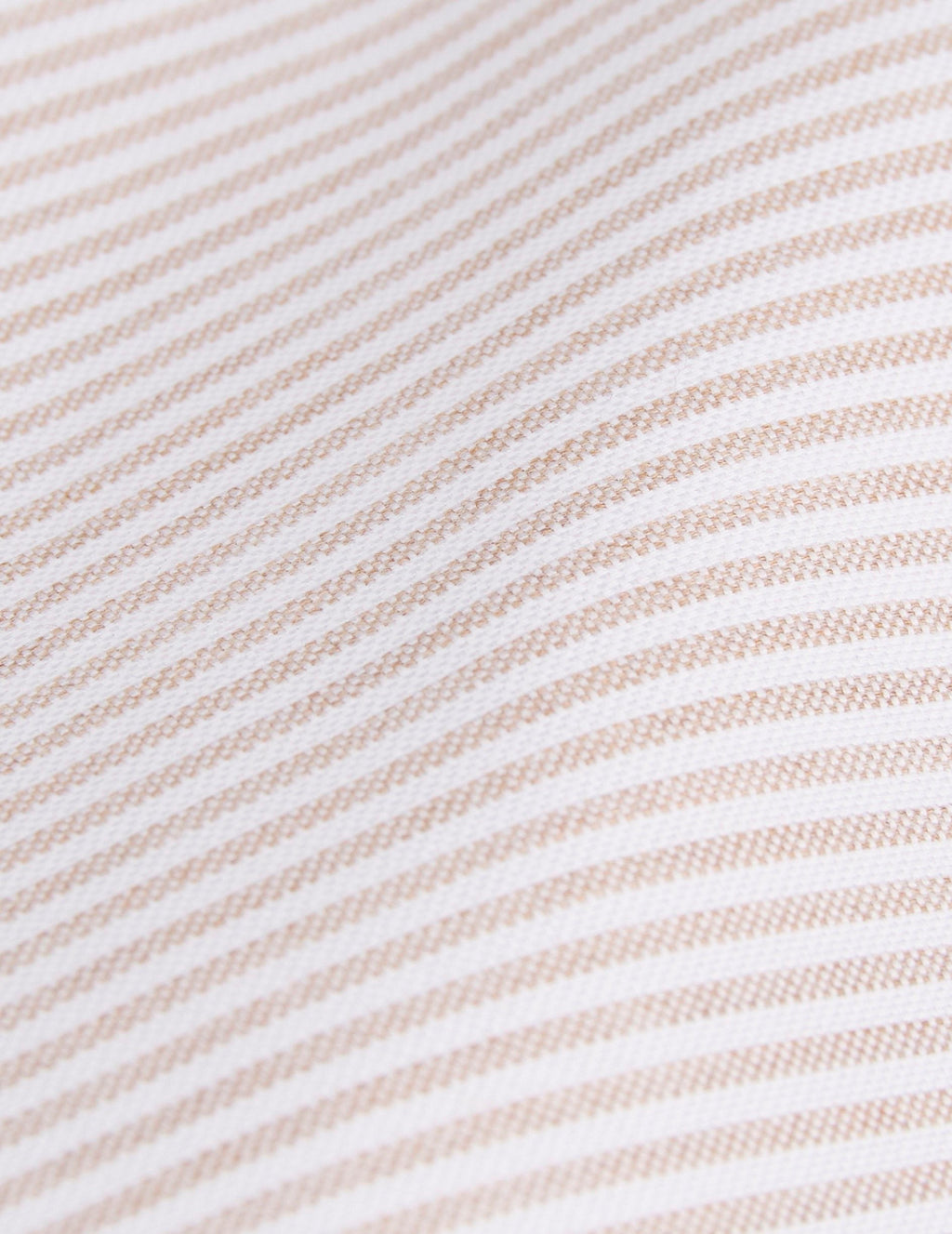 Chemise mixte  Je t'aime  rayée beige
