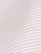 Chemise mixte  Je t'aime  rayée beige